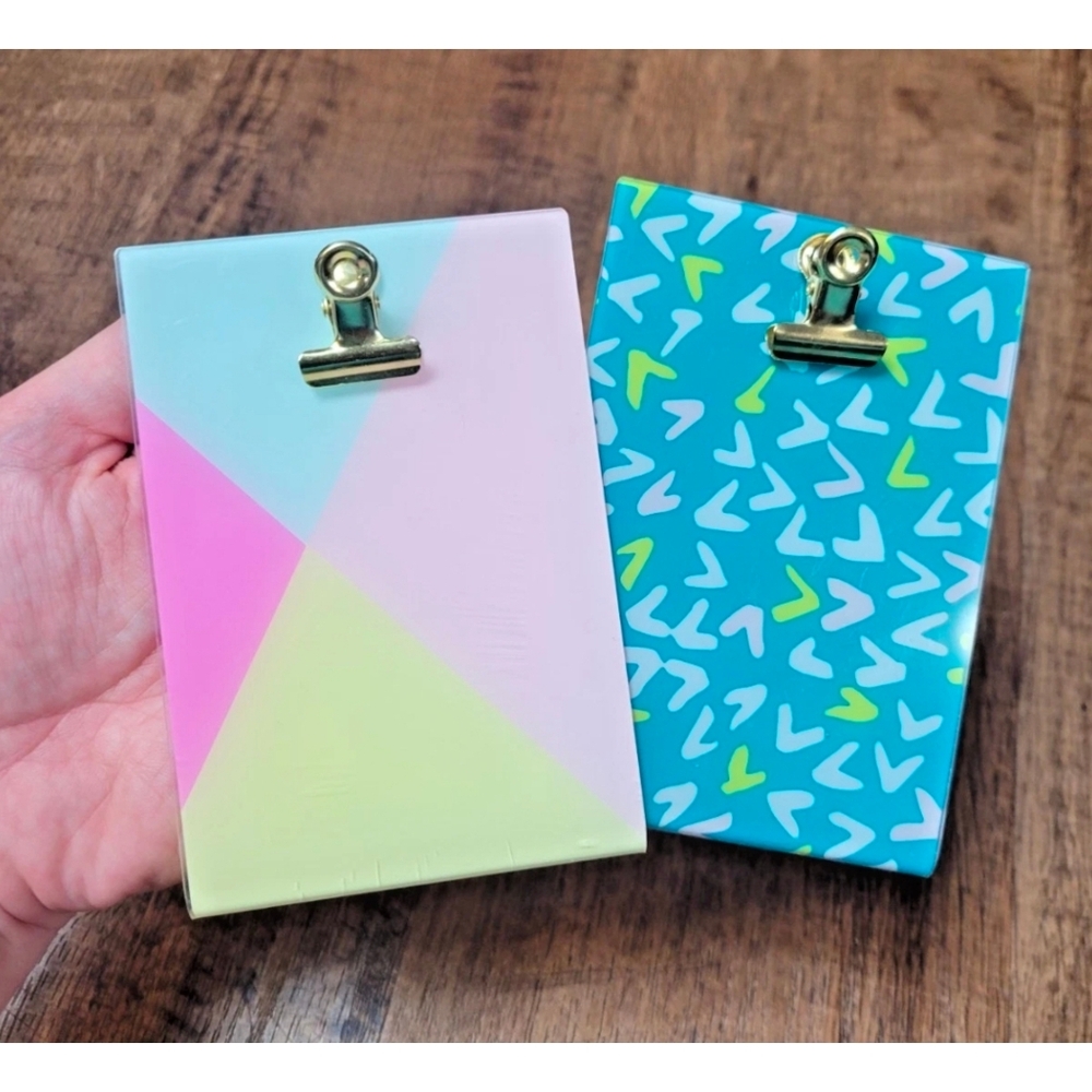 Miniature clipboard picture frames set of 2